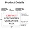 Signmission Keep Out Quarantine OSHA Notice Sign, Aluminum, 18in W x 12in L, 2PK OS-2PACK-NS-A-1218-25585 - alternate 2